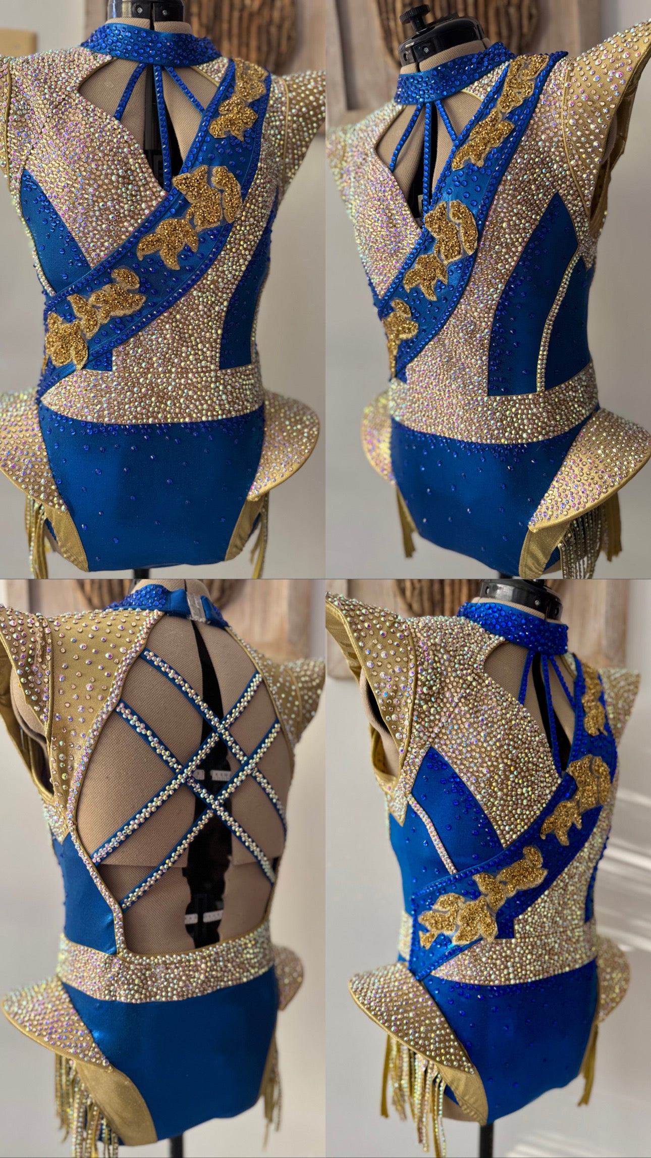 Custom Gold & blue solo costume